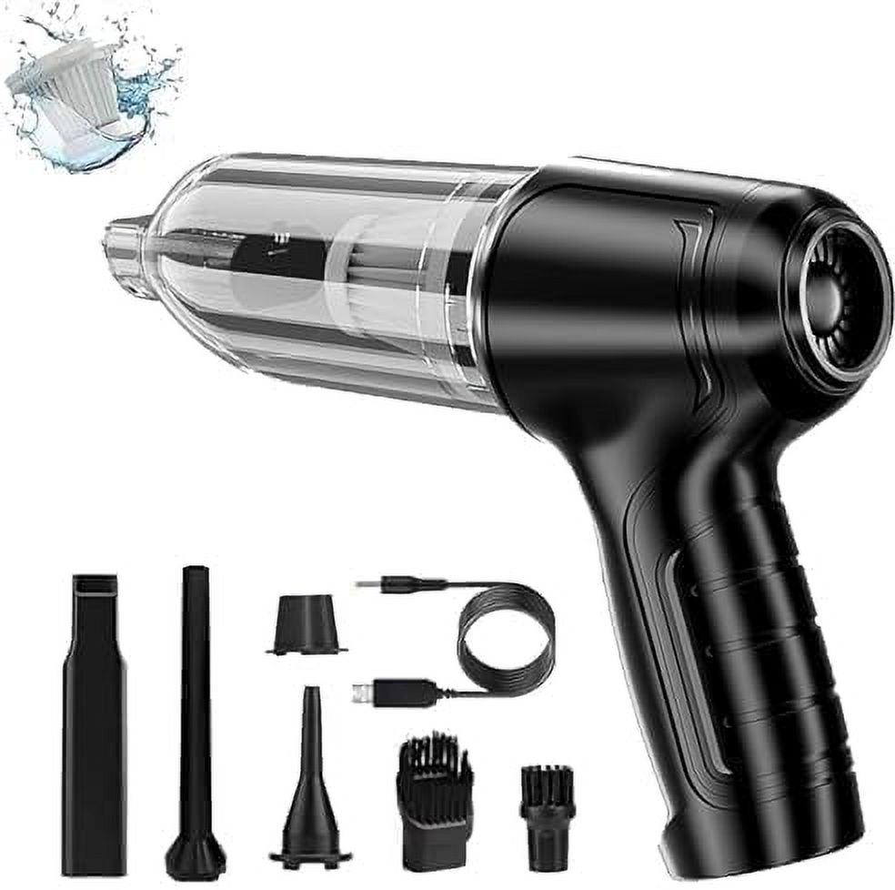 Airifypro V2 - Portable Air Blower/Car Vacuum, Airifypro Vac V2, Airfy Pro Car Vacuum, Wireless Handheld Car Mini Vacuum Cleaner, Rechargeable High Power Cordless Vacuum Cleaner for Home (Black)
